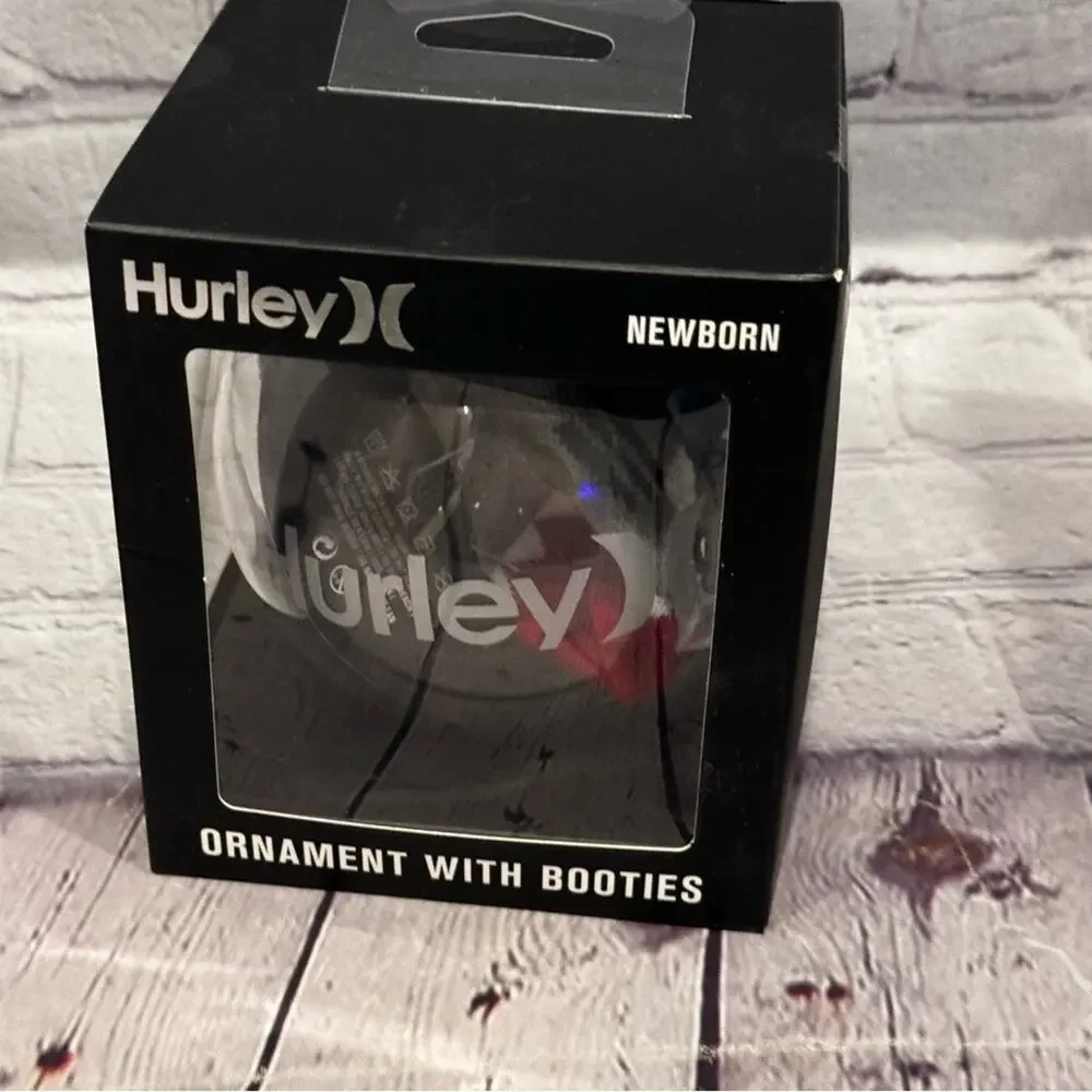 Hurley Ornament with Newborn Shark Baby Booties
